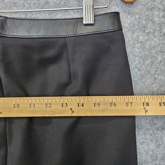 GUCCI Skirt Leather Belt Buckle Women‎ 42 Small Black Mini Pencil LuxuryITALY - Picture 5 of 16